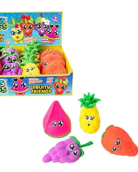 Jokes & Gags Fruity Friends Squish Toys Cdu Assorted Age-3 Years & Above