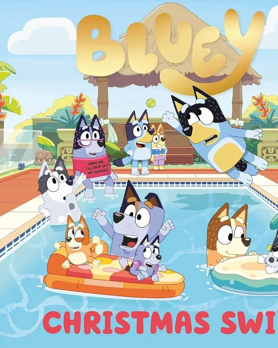 Bluey Christmas Swim-Bluey Board Book Age-3 Years & Above