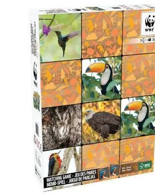 WWF Memory Matching Birds Board Game with Tiles Age- 3 Years & Above