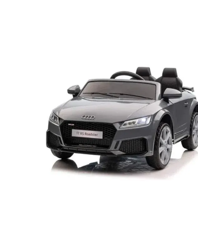 Audi Roadster 12V Electric Car Kids Ride On TT -RS Grey Age- 3 Years & Above