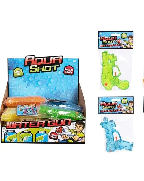 Pibi Aqua Shot Water Gun Cdu Assorted Colours Age- 3 Years & Above