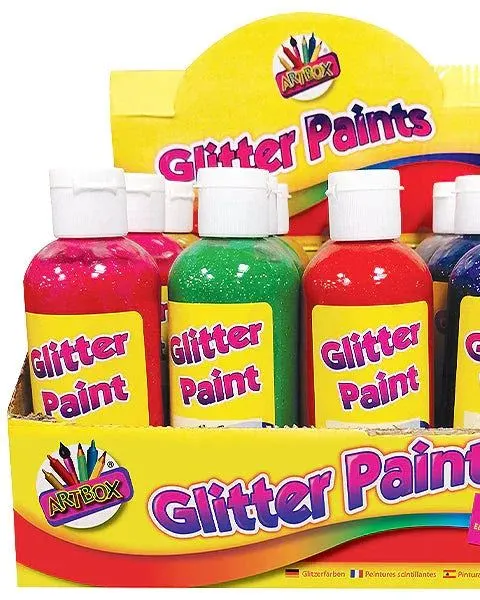 Artbox Assorted Colour Glitter Paint 200Ml Cdu Age-3 Years & Above