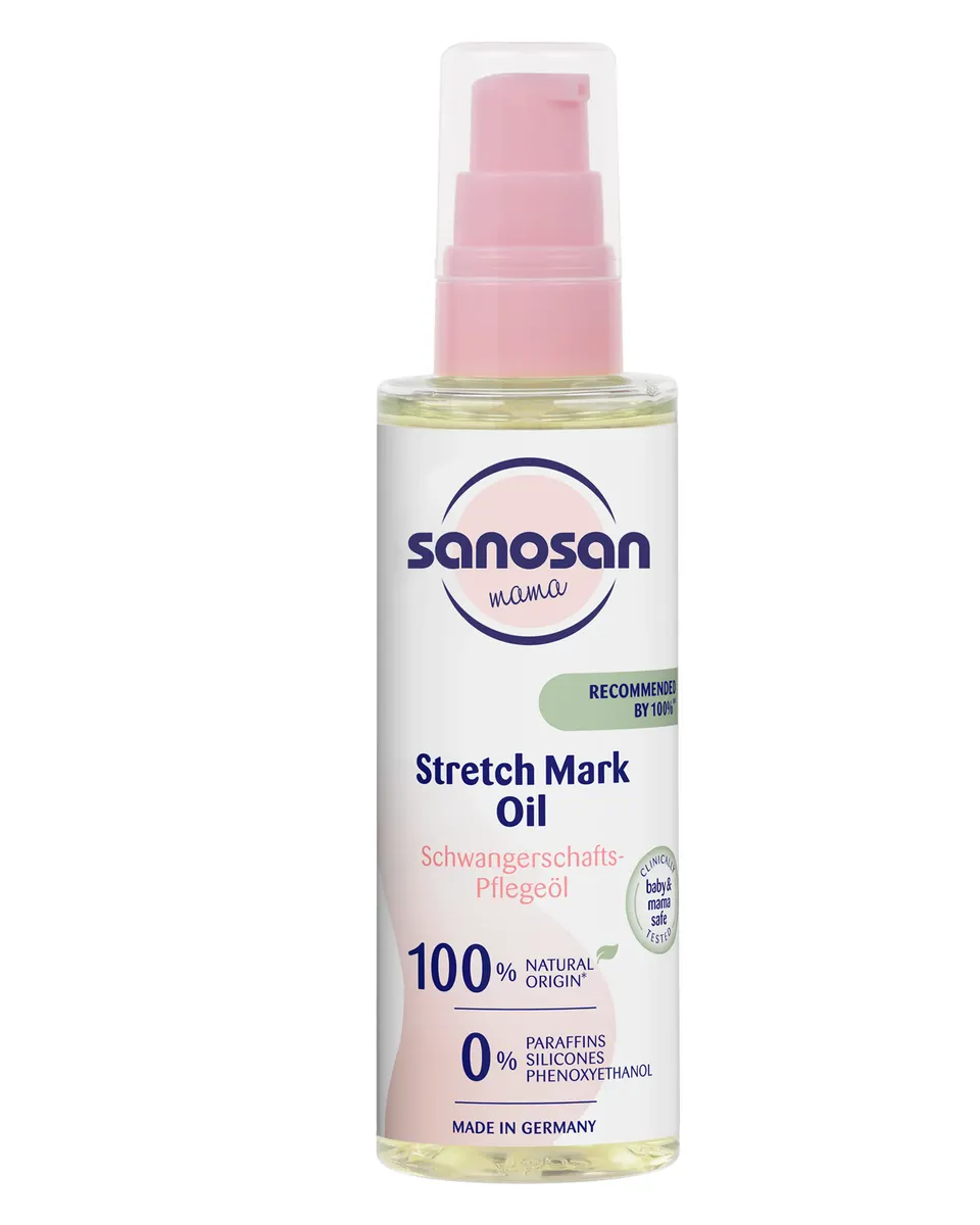 Sanosan Mama Anti Stretch Mark Oil 100Ml Age- Newborn & Above