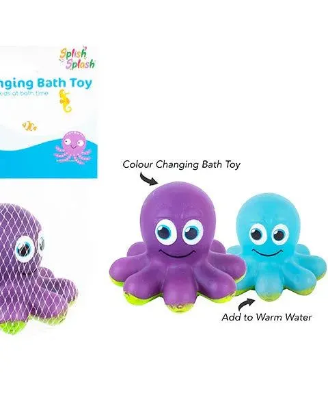 Pibi First Steps Colour Changing Octopus Bath Toy Age- 6 Months & Above