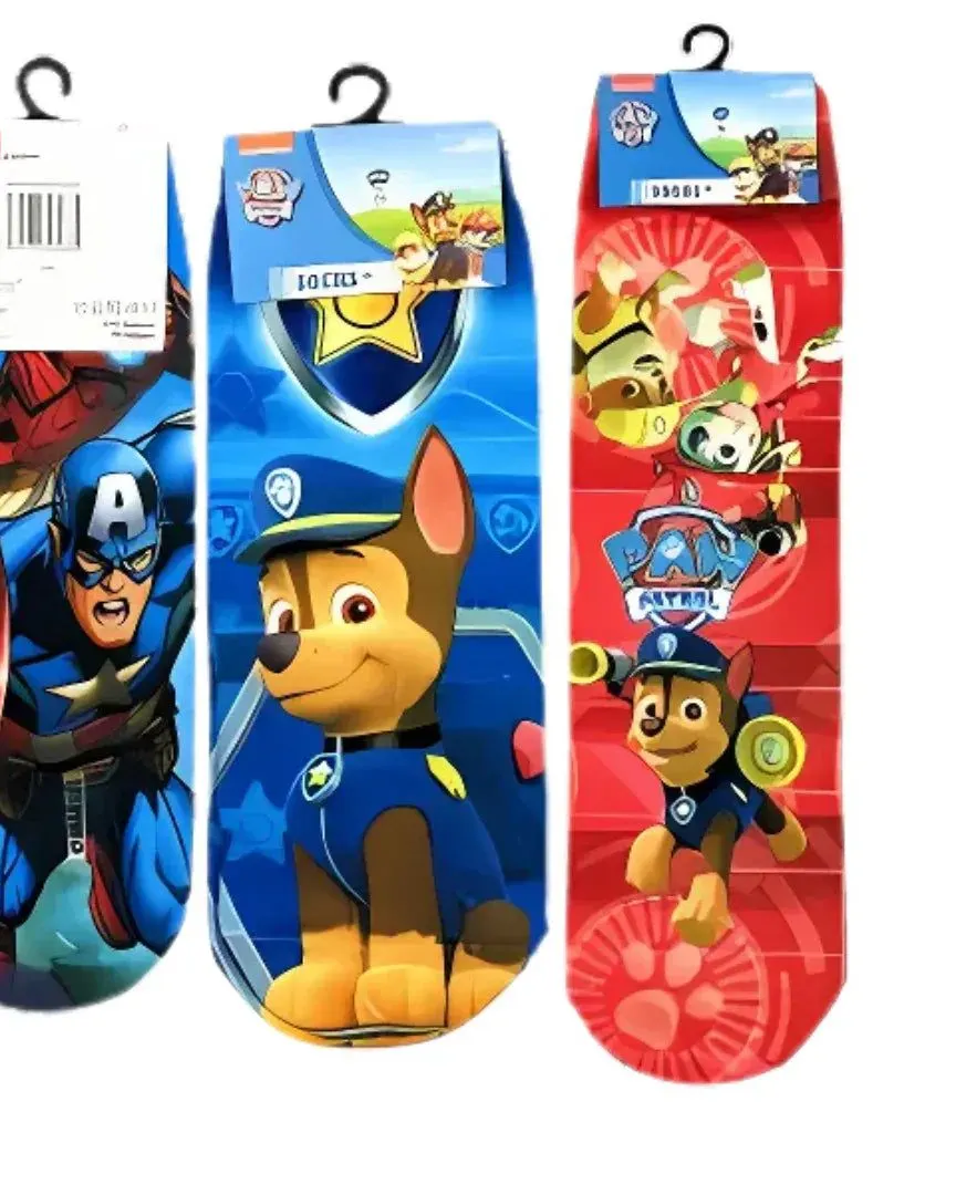 Paw Patrol Boys Trainer Liner Assorted Socks Age-3 Years & Above