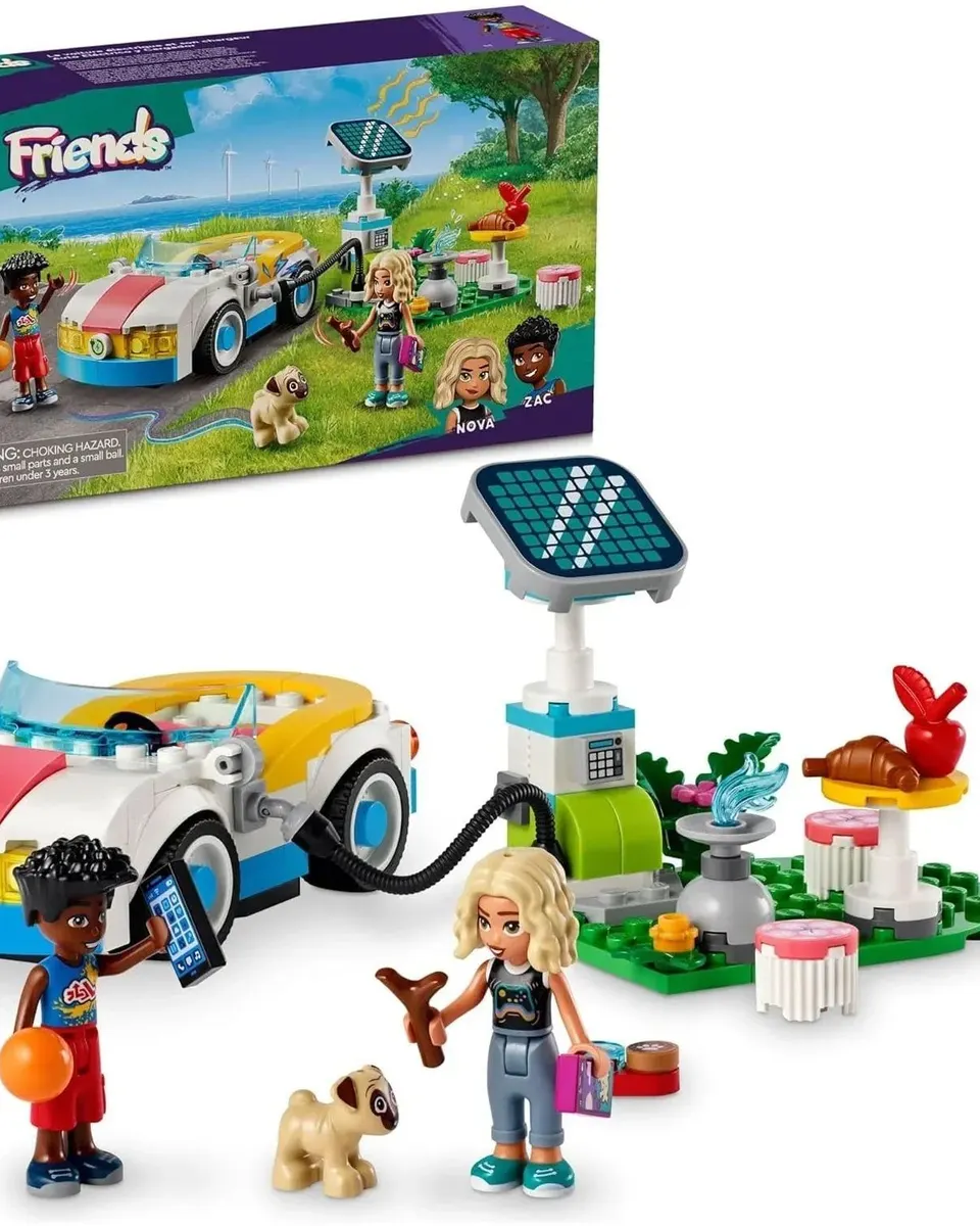 Lego Electric Car and Charger Building Blocks Multicolor Age- 6 Years & Above