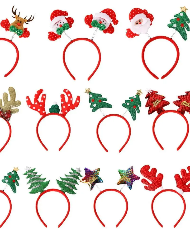 Pibi Christmas Hairband 17-25Cm Multicolor Assorted Pack of 1 Age- 3 Years & Above