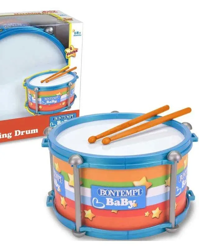 Bontempi Baby Marching Drum With Sticks Age-18 Months & Above