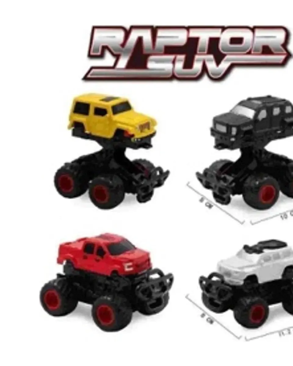 KLX 4x4 Friction Raptor SUV Truck Multicolor Assorted Age- 2 Years & Above