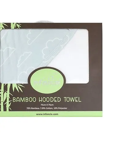 Infancie Bamboo Hooded Towel ( 75 cm x 75 cm) Age- Newborn to 4 Years Blue IT4718