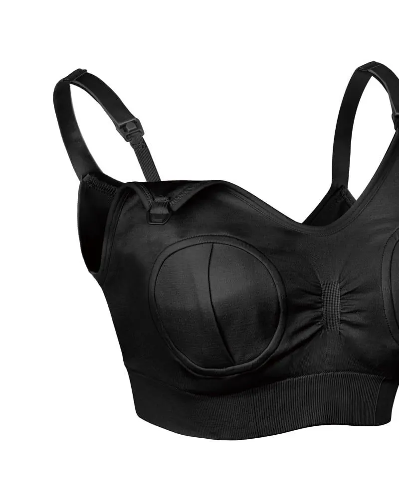 Haakaa Hands-Free Pumping & Nursing Bra for Mumz Black