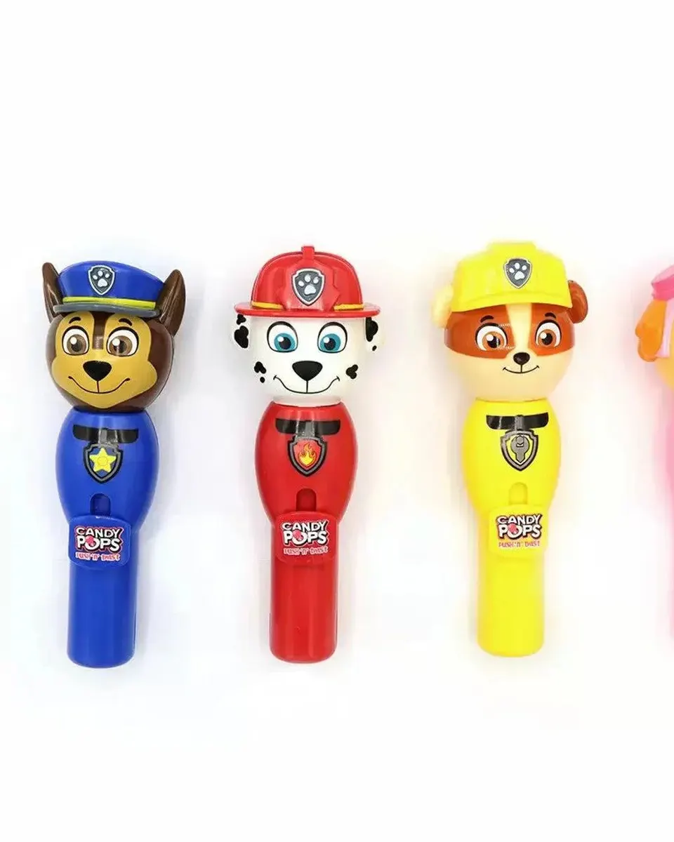 Paw Patrol Candy Pop Push N Twist Lollipop 8G Age- 3 Years & Above