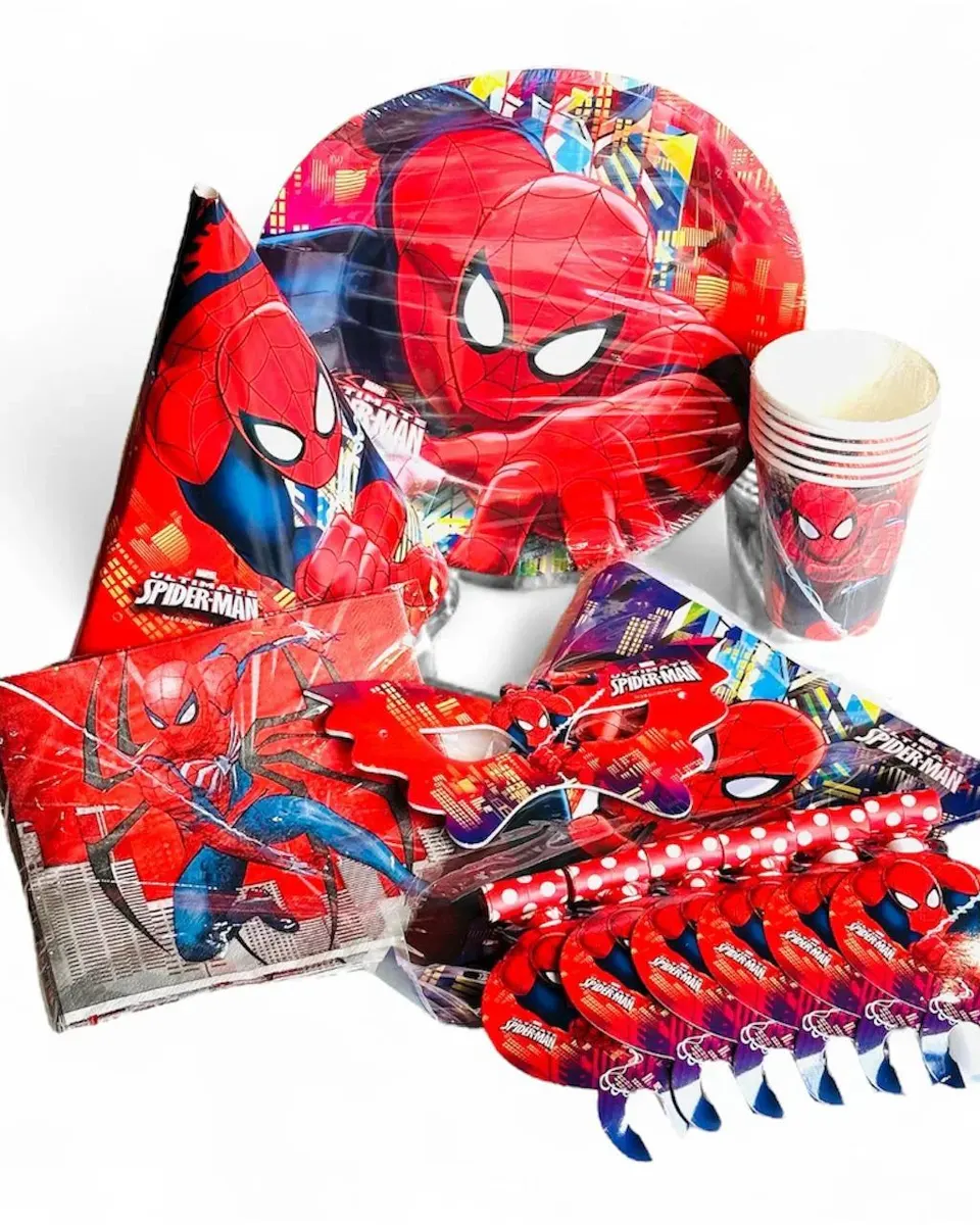 Party Time Spiderman Themed Kids Party Set10318