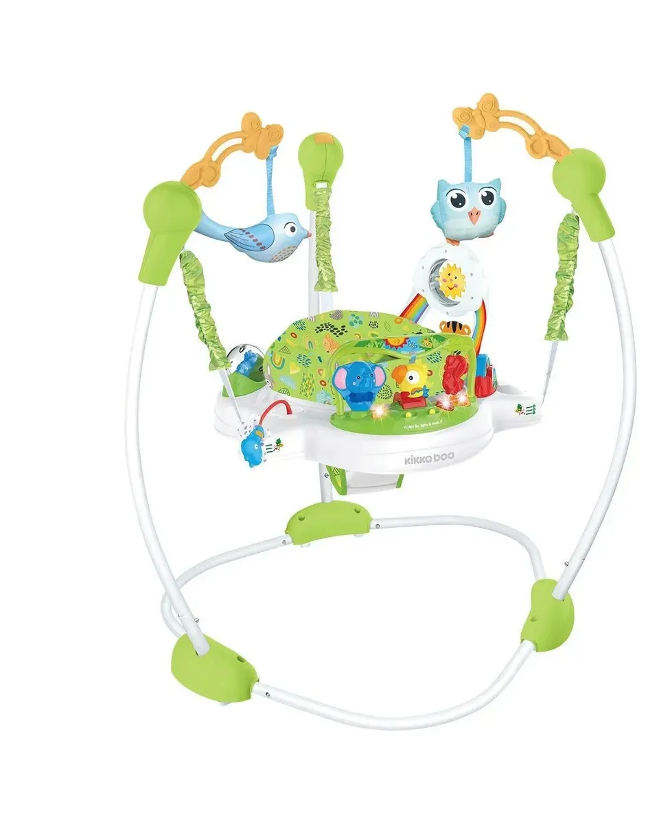 Kikkaboo Stationary Jumper Forest Fun Green Age-6 Months & Above (Holds upto 12 Kg)