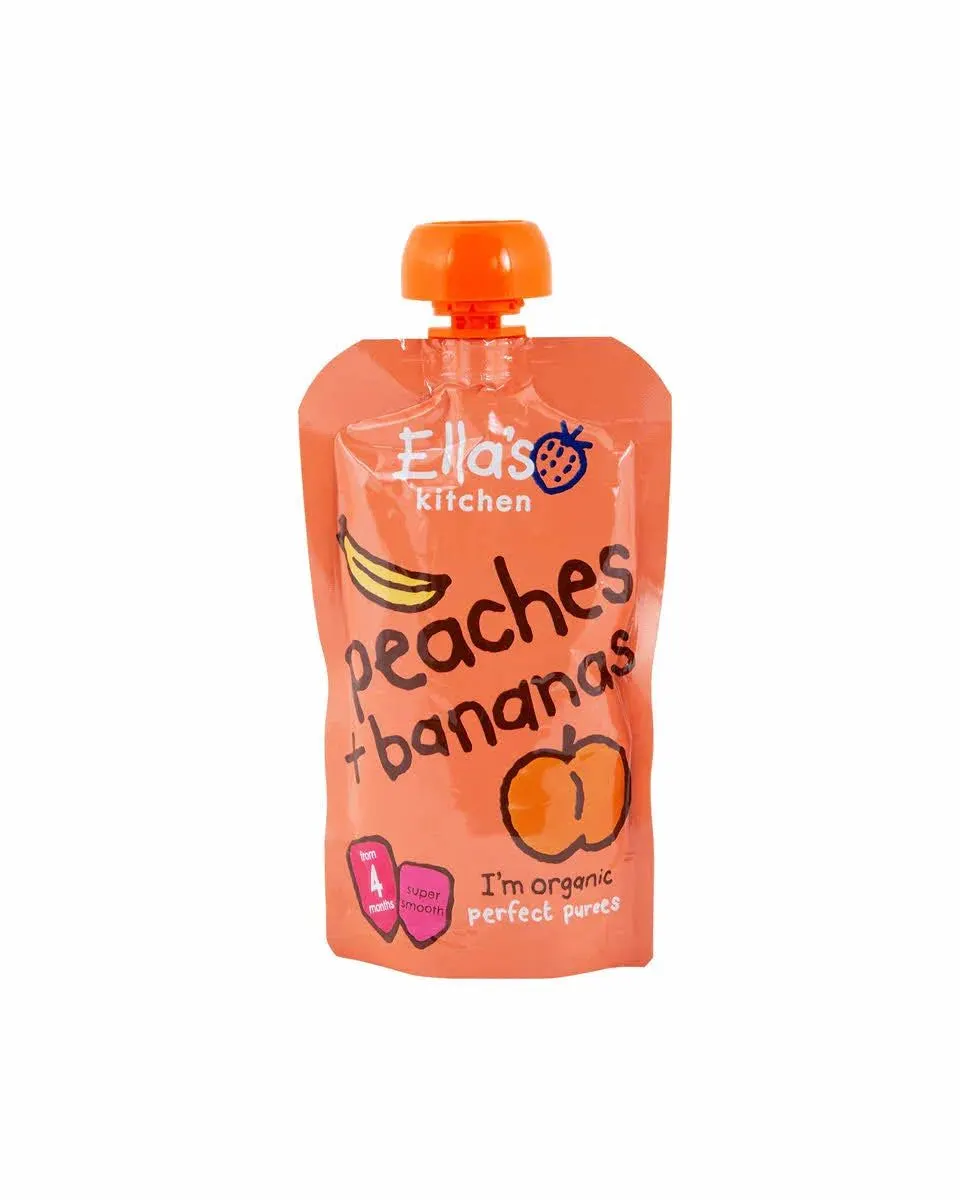 Ella's Kitchen Organic Peaches + Bananas Baby Rice 120 Grams EK018 Age- 4 Months & Above