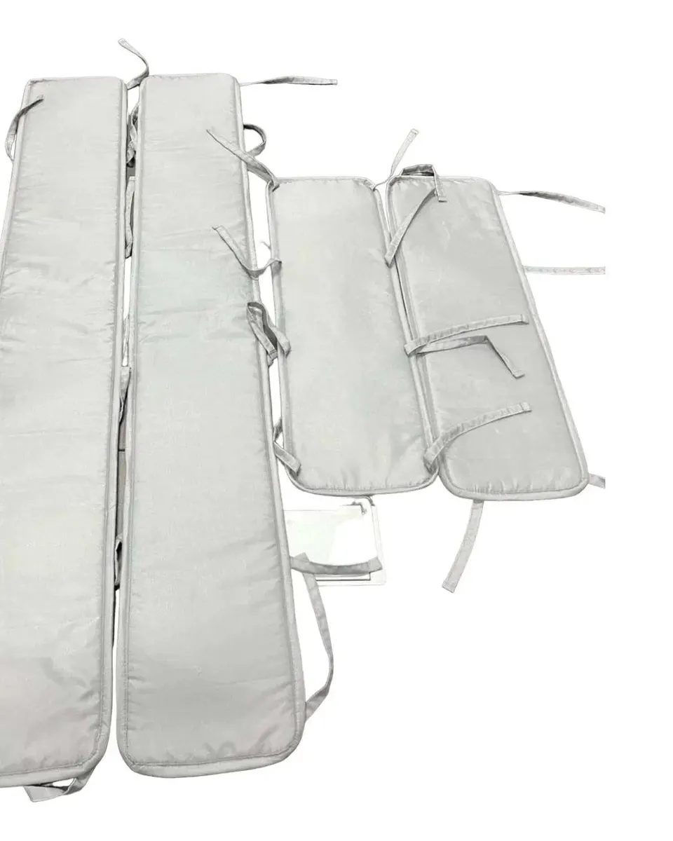 Pibi Premium Cot Bumper Cover/Crib Protector for Babies (120 x18 cm) Grey Age- Newborn & Above