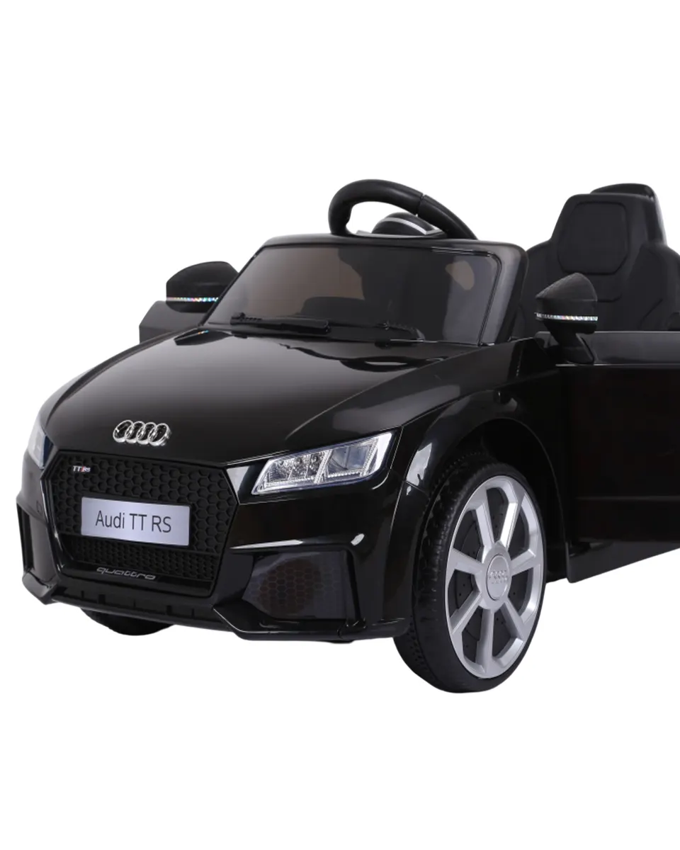 Audi Roadster 12V Electric Car Kids Ride On TT -RS BLACK JE1198 Age- 3 Years & Above