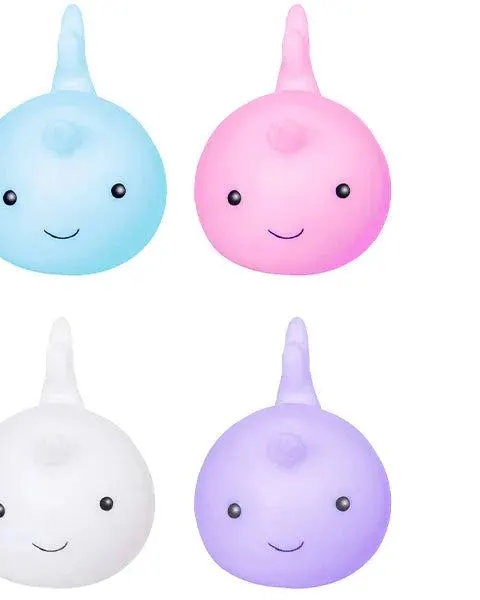 Cutiekins Squishy Narwhal Squish Toys Cdu Assorted Colours Age-3 Years & Above