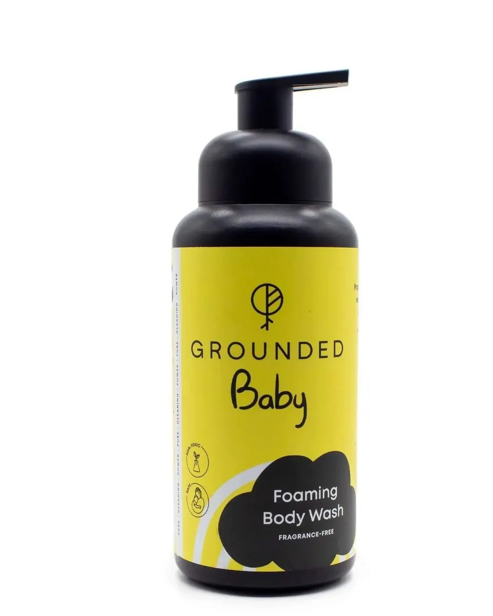 Grounded Baby Foaming Body Wash Fragrance-Free 500Ml Age- Newborn & Above