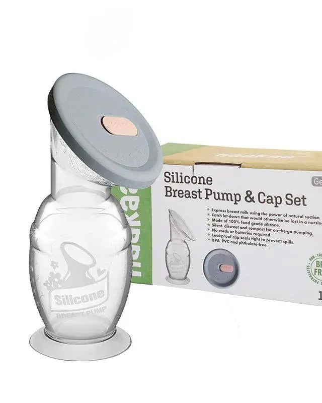 Haakaa Silicone Breast Pump with Suction Base & Silicone Cap 150ml