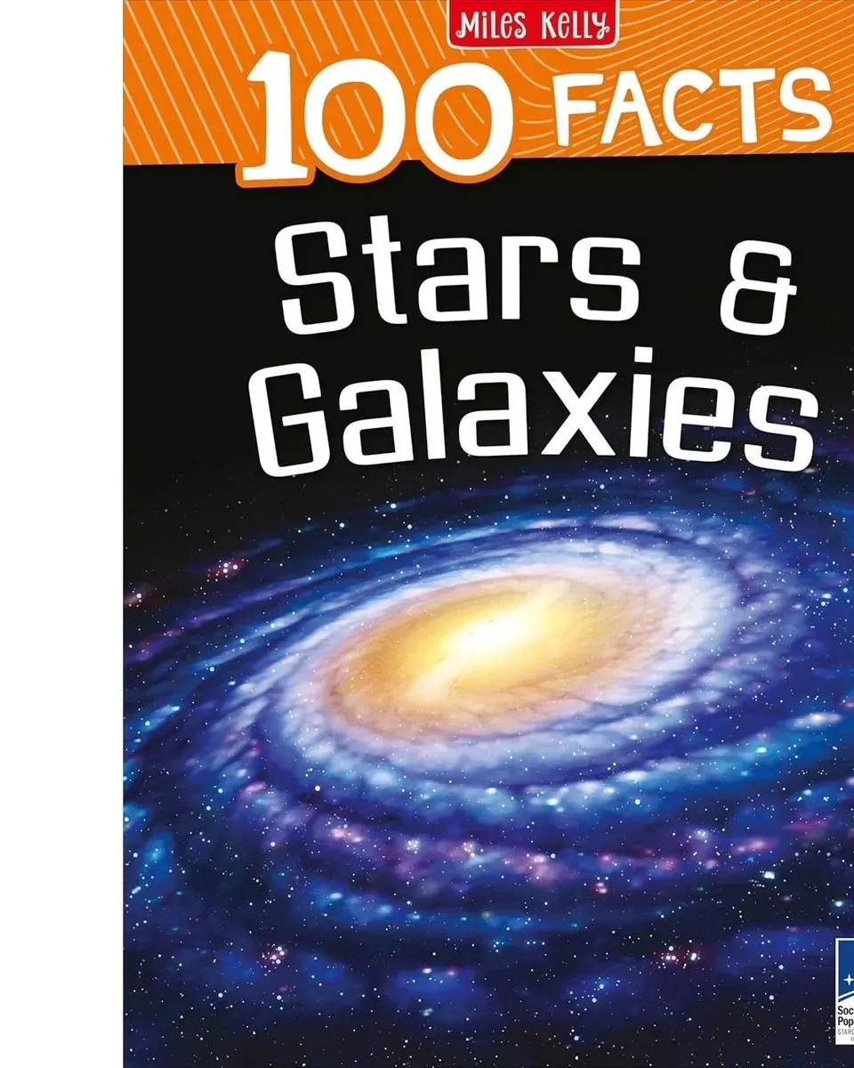 100 Facts Stars and Galaxies- Planets, Moons-Educational Projects, Fun Activities, Quizzes and More! Learning Book