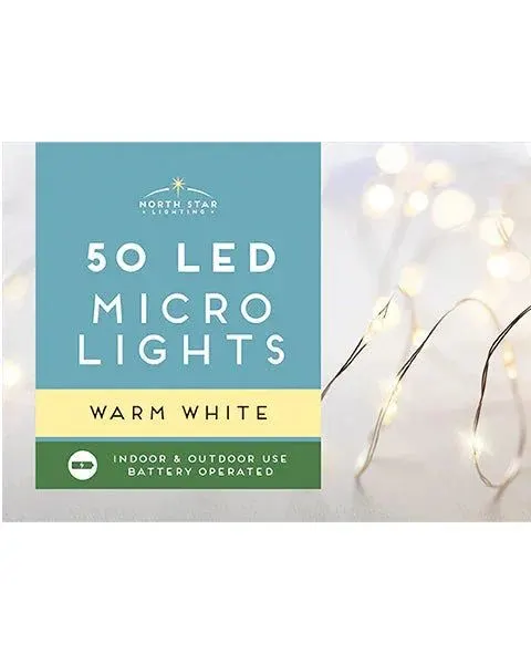 Pibi Christmas Battery-Operated Led Warm White Micro Lights 4M Age- Newborn & Above