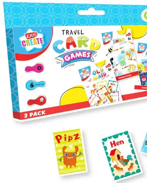 Pibi Kids Create Travel Card Games Age-3 Years & Above