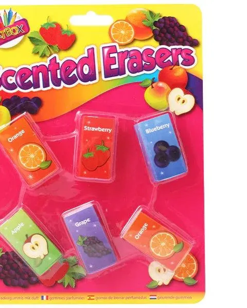Artbox Scented Erasers Assorted 6 Pack Age-3 Years & Above