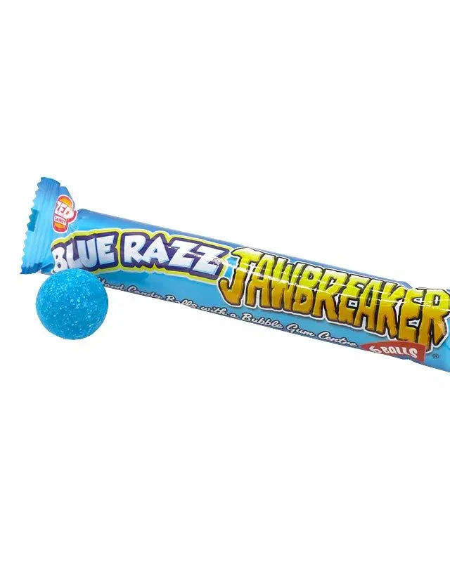 Zed Candy blue Razz Jawbreaker Candy Pack of 6 Age- 4 Years & Above