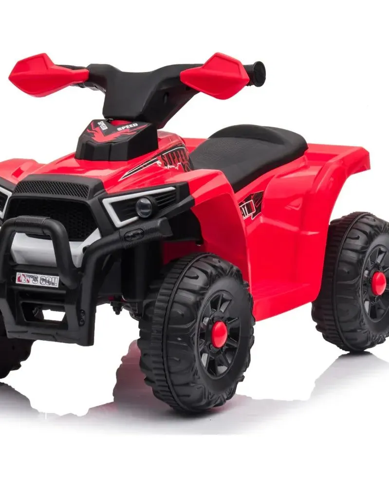 Pibi 6V Battery Operated Mini ATV Ride-On ( XH116) Red Age- 2 Years & Above