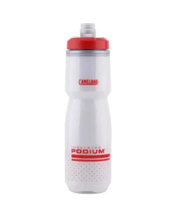 CamelBak Podium Chill Insulated Water Bottle 24Oz Fiery Red/White Age- 8 Years & Above