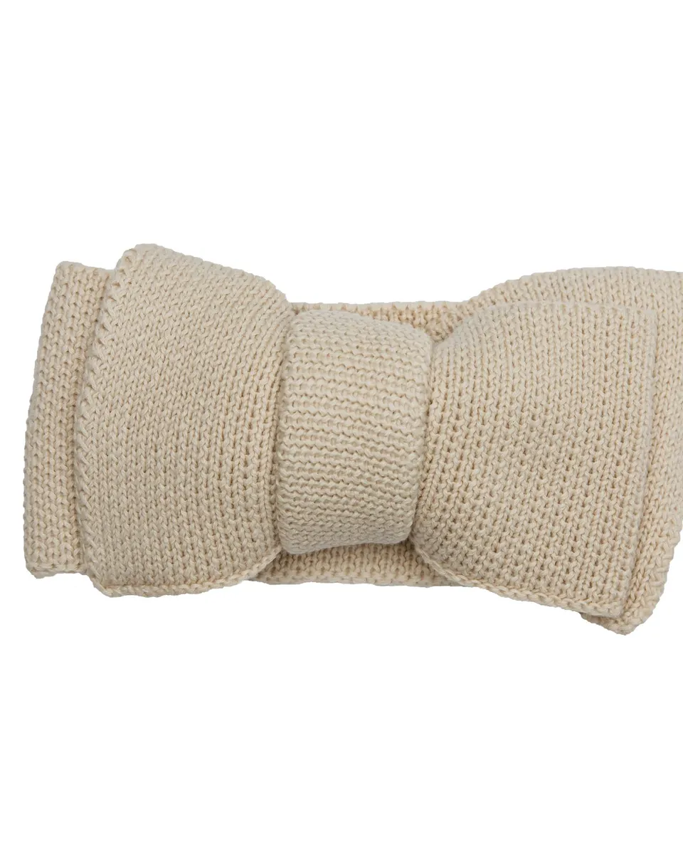 Toto & Mommie Organic Cotton Knit Bows Sand