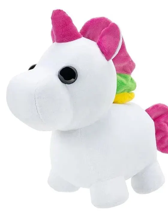 Adopt Me! 12" Light Up Unicorn! Plush Toys White/Pink Age- 6 Years & Above