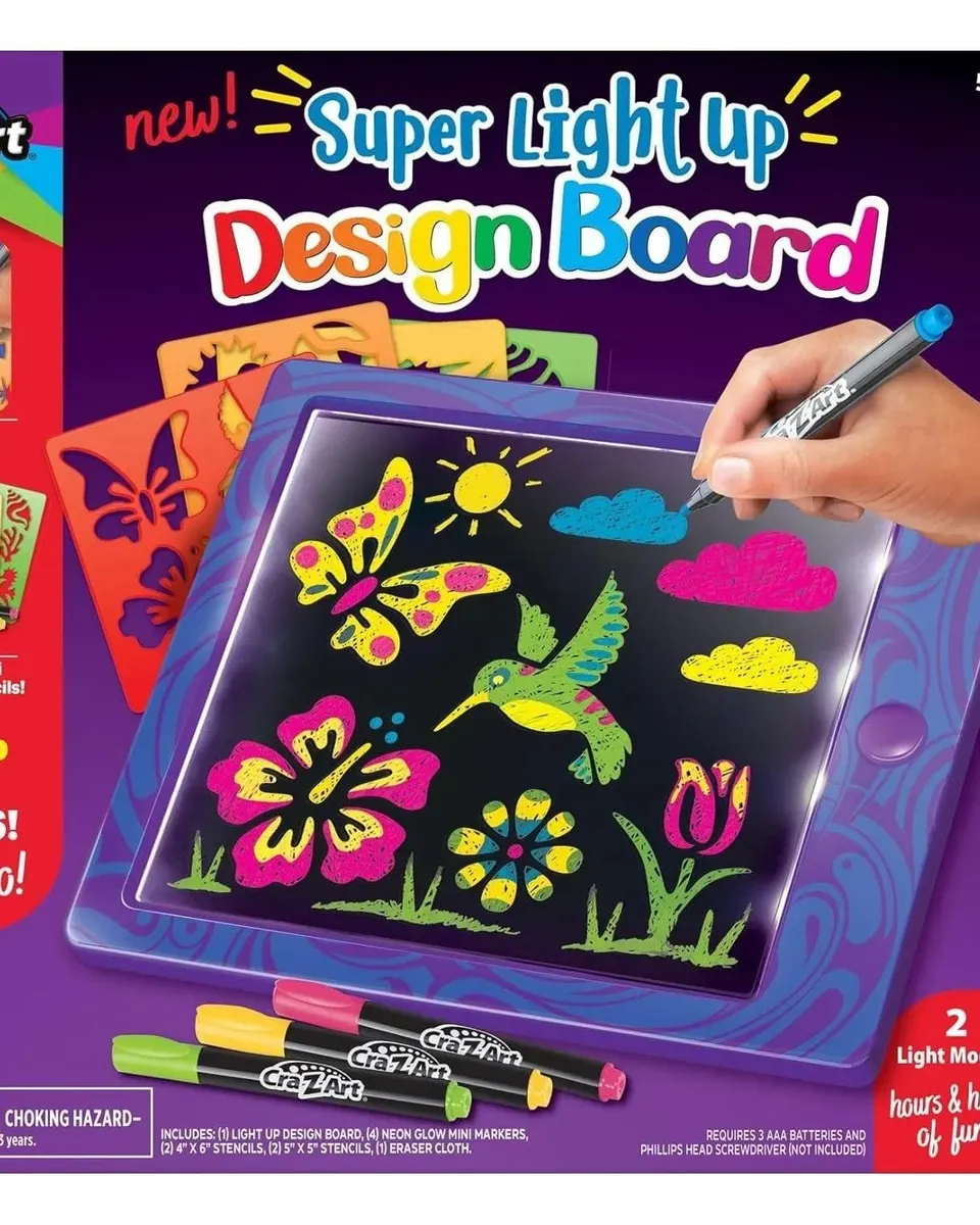Cra-Z-Art Super Light Up Design Board Multicolor Age-5 Years & Above
