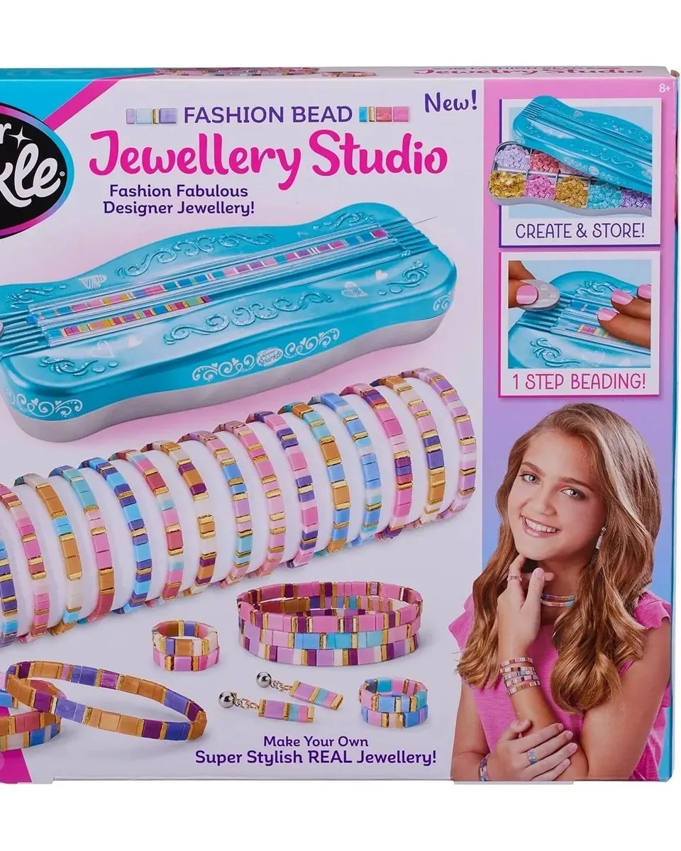 Shimmer n' Sparkle Shimmer â€˜n Sparkle Dots & Dashes Tila Bead Bracelet Studio Multicolor Age-8 Years & Above
