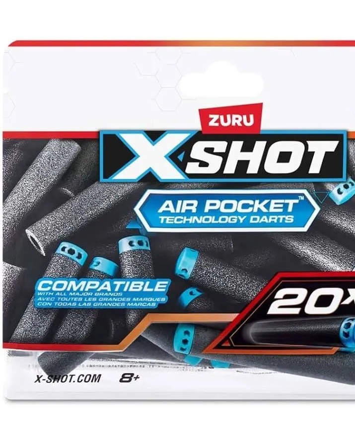 Zuru X Shot Dart Refill Outdoor Blaster Toy for Kids, Action Play with Darts/Refill Compatibility Age- 8 Years & Above