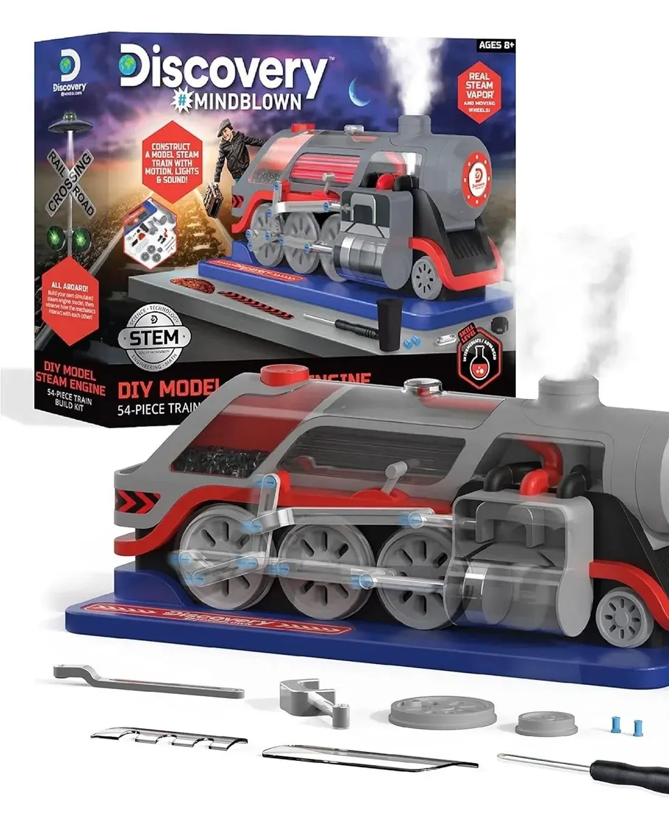 Discovery Kids Diy Steam Engine Grey Age- 6 Years & Above
