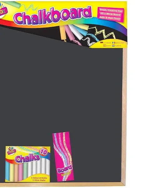 Artbox Jumbo Chalkboard Set 60 X 80Cm Age-3 Years & Above