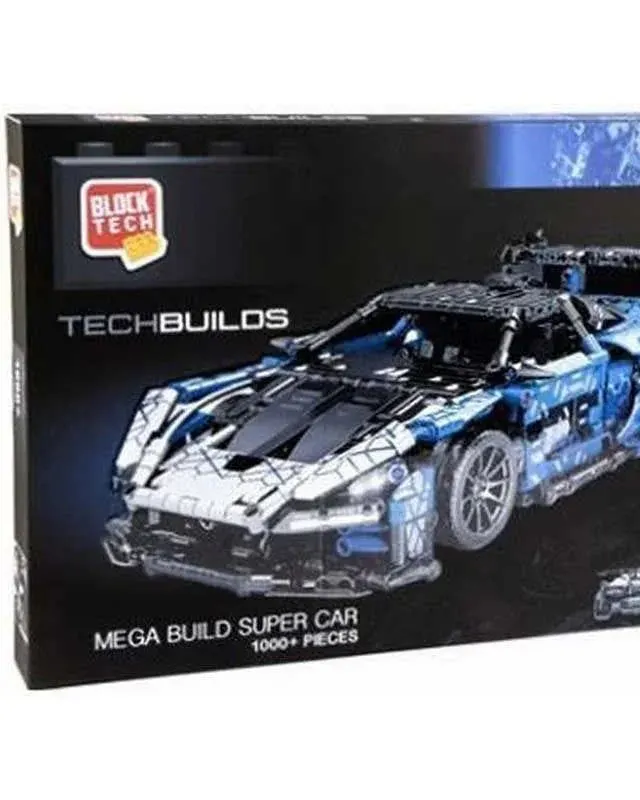 Block Tech Tech Builds Super Car Racer Blue Age-8 Years & Above