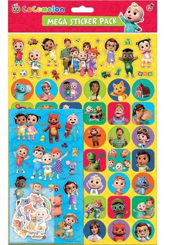 Cocomelon Mega Sticker Pack Age-3 Years & Above
