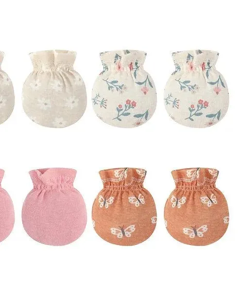 Motherschoice Baby Girls 4-Pack Mittens Multicolor IT4975