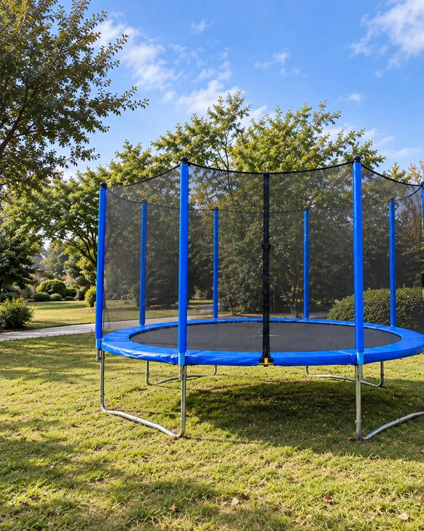 Trampoline 6ft Outdoor Kids Trampoline with Safety Net, Backyard Active Play Equipment Age- 6 Years & Above