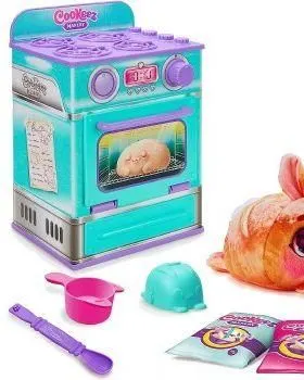 Cookeez Makery Bread Oven Playset with 20 cm Plush Toy (10 Pieces) Multicolor Age- 5 Years & Above