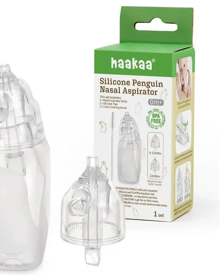 Haakaa Baby Silicone Penguin Nasal Aspirator Age-Newborn & Above