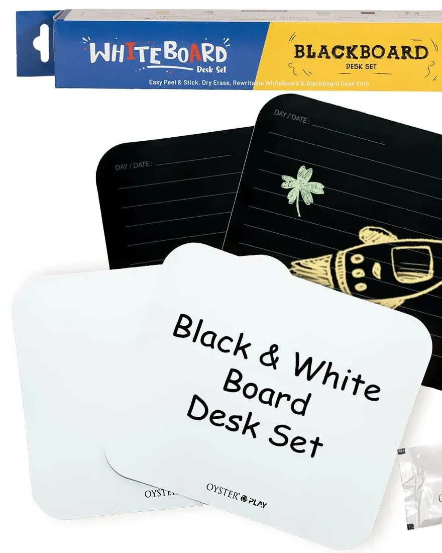 Oyster Play Black Board & White Board Desk Film Age-3 Years & Above