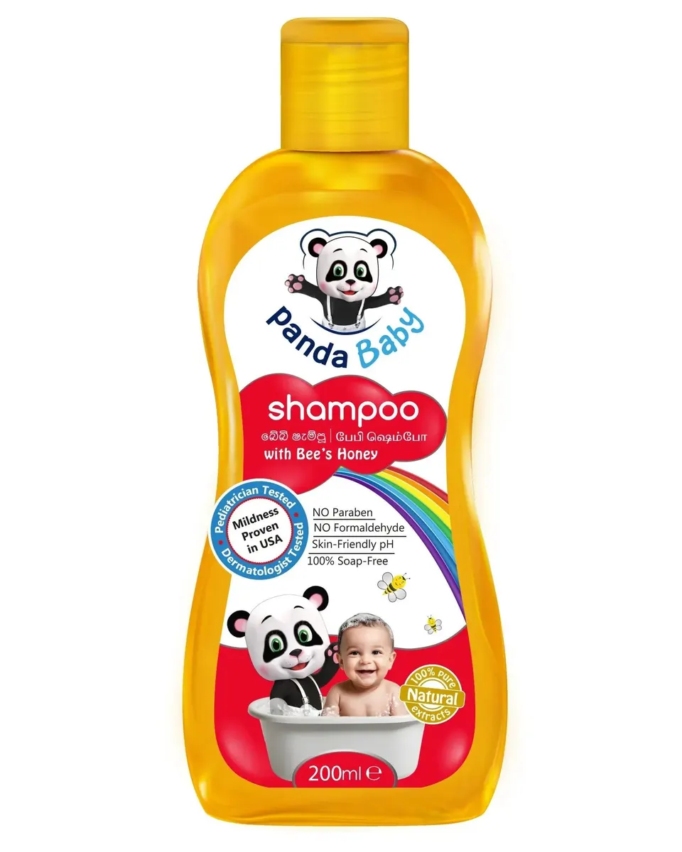 Panda Baby Shampoo - Bee's Honey 200ml Age- Newborn & Above