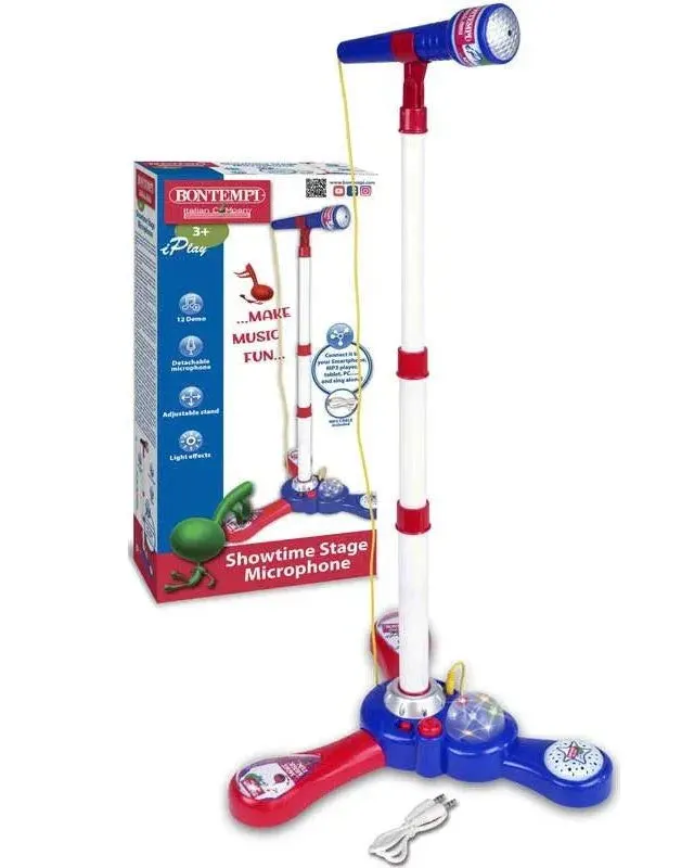 Bontempi Showtime Stage Microphone With Connection To Music Age-3 Years & Above