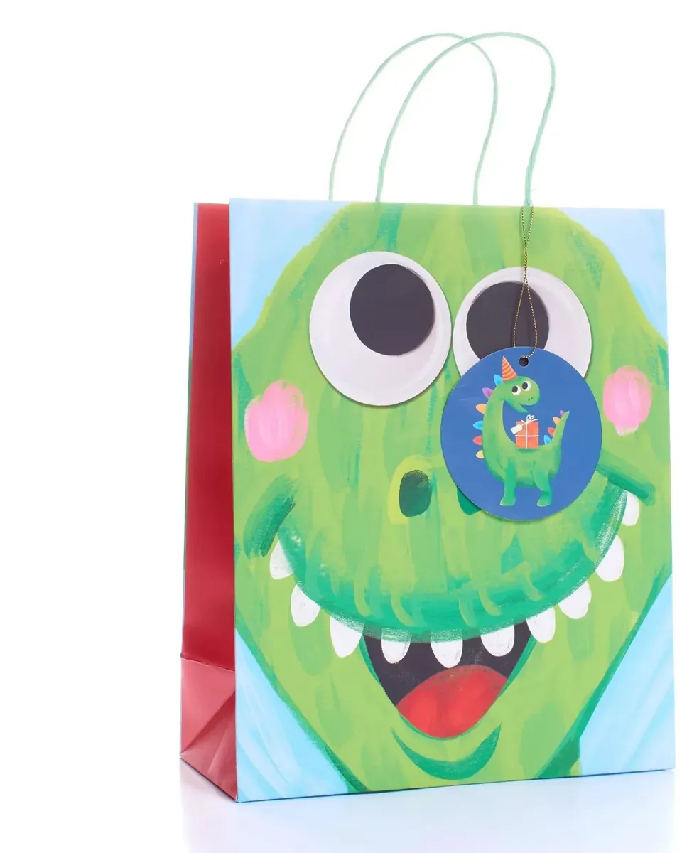 Tiger Gift Bag Dinosaur Large
