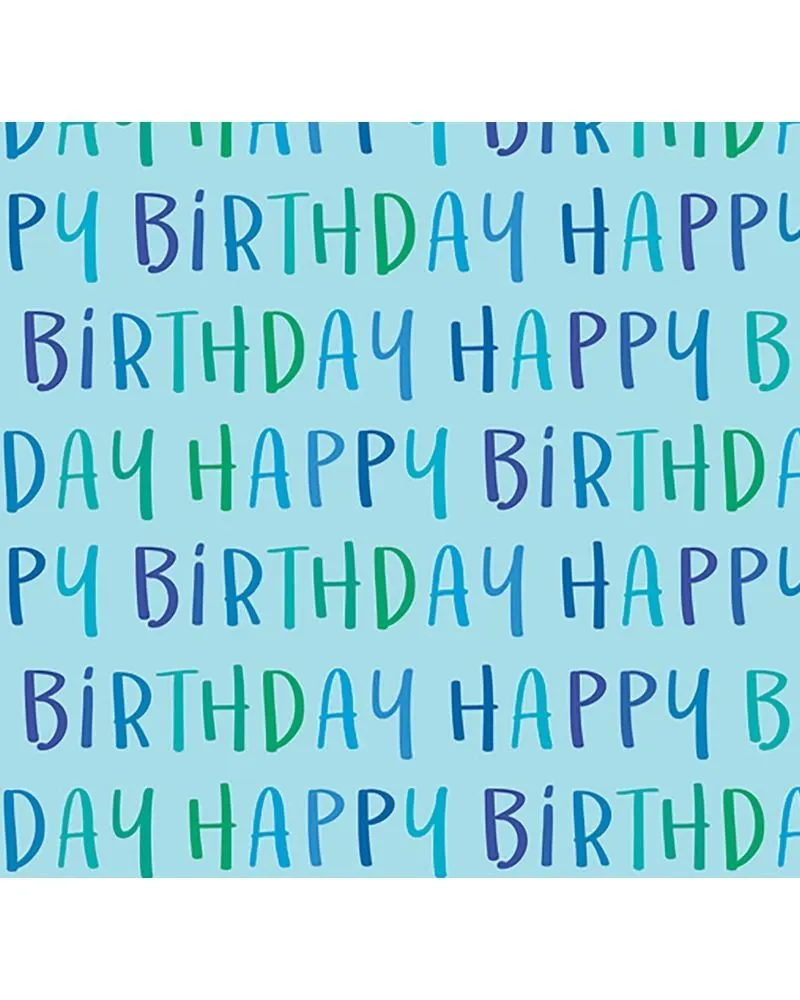 Simon Elvin Male Cute Happy Birthday Themed Designer Gift Wrap