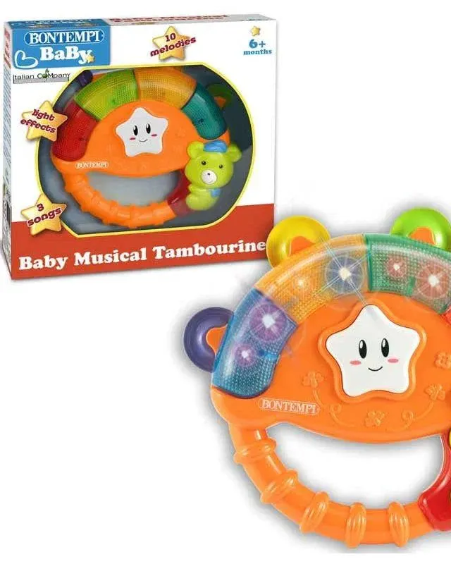 Bontempi Baby Musical Tambourine Age-3 Years & Above
